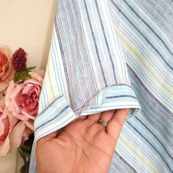 100% Linen Chicos No Iron Medium Lagenlook Beach Contemporary Travel - Picture 5 of 11